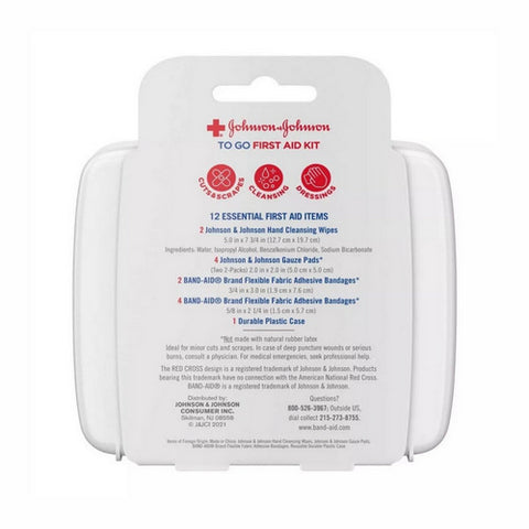 Johnson & Johnson, Red Cross First Aid To Go, 1 Kit
