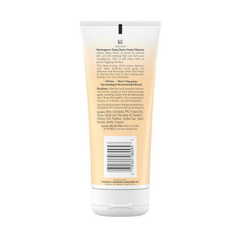 Neutrogena, Deep Clean Cream Cleanser, 7 oz