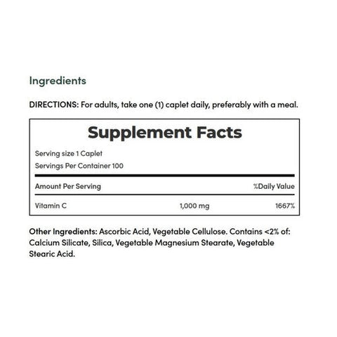 Nature's Bounty, Vitamin C, 1000 mg, 100 tabs Nature's Bounty