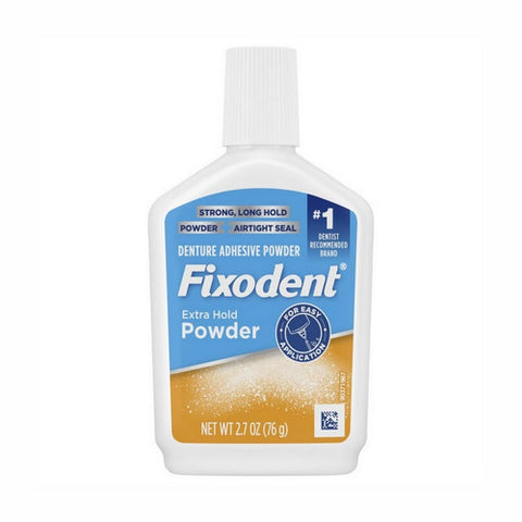 Fixodent, Denture Adhesive Powder, Extra Hold 2.7 Oz