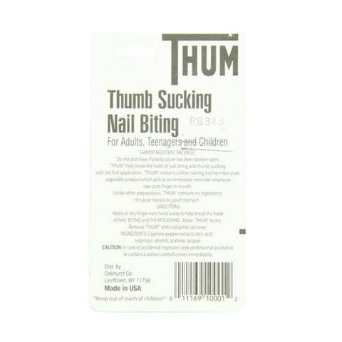 Thum, Thumb Sucking And Nail Biting Liquid, 0.2 Oz