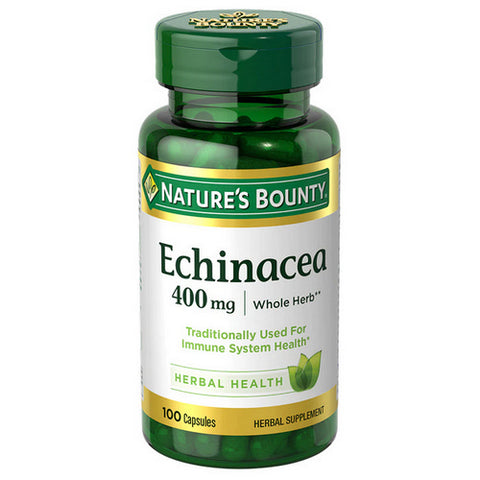 Nature's Bounty, Echinacea Capsules With New Formula, 400 Mg, 100 caps