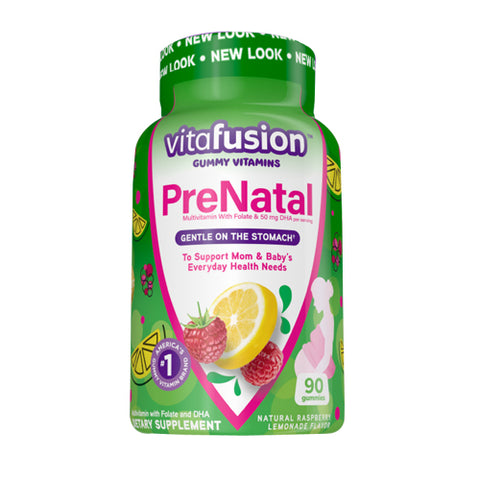 Vitafusion, Prenatal Dha And Folic Acid Gummy Vitamins, 90 each