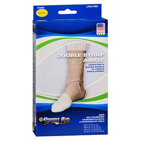 Sport Aid, Double Strap Ankle Support, 8 to 9-1/2 Inch Medium