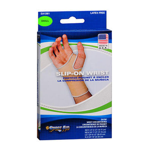 Sport Aid, Slip On Wrist Brace Beige Small, 1 Each