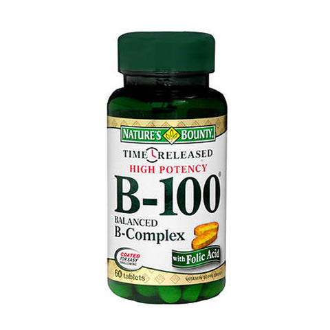 Nature's Bounty, Vitamin B-100 B-Complex, 60 tabs