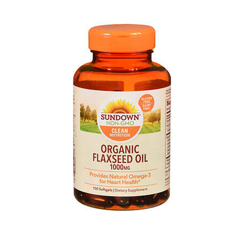 Sundown Naturals, Flaxseed Oil, 1000 mg, 100 Softgels