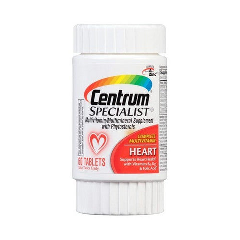 Centrum, Specialist Heart Multivitamin Multimineral, 60 tabs Centrum