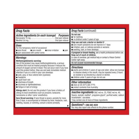 Cepacol, Extra Strength Sore Throat Lozenges Cherry, 16 Count Cepacol